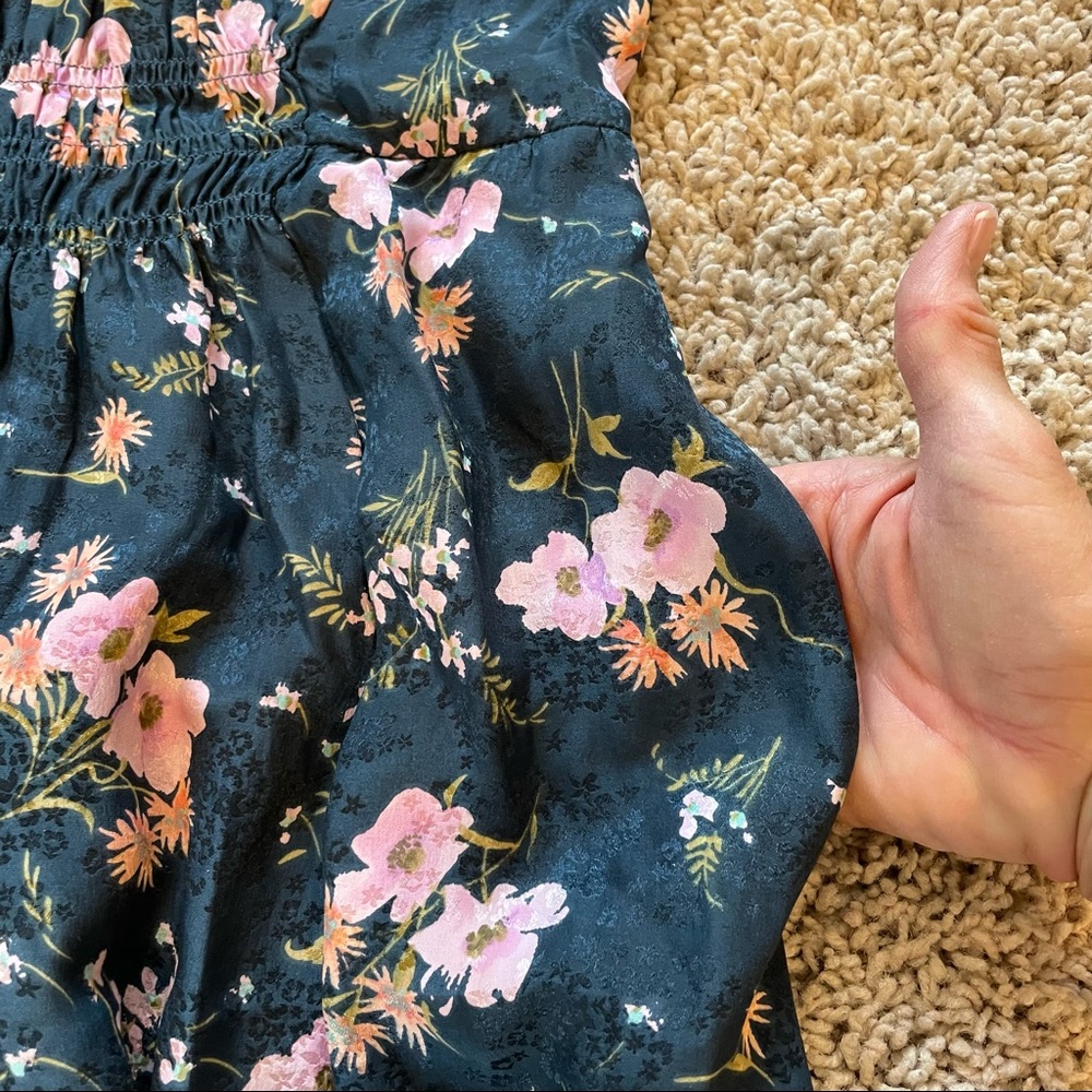 Rebecca Taylor Emilia Floral Silk Mini Dress Size 8 - Picture 5 of 13